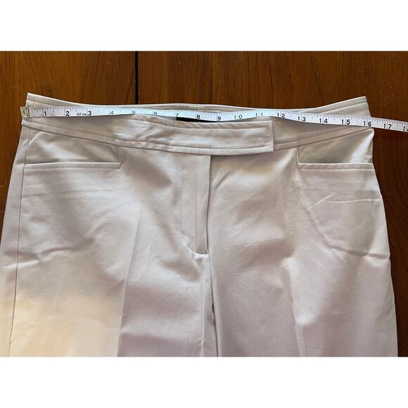 Talbots Women's 10 Petite Light Beige Curvy Dress Pants Stretch Cotton Spandex - Picture 7 of 9